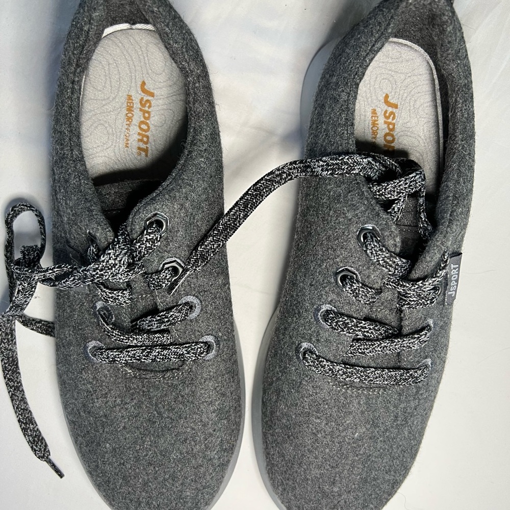 Wool gray sneakers